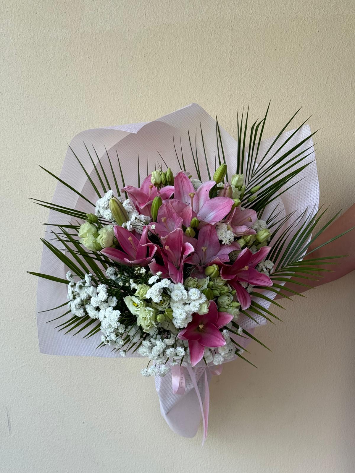 Pink Lilyum Buketi